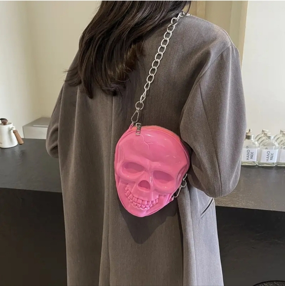 Skull Head Crossbody Bag - Picture 5 of 11